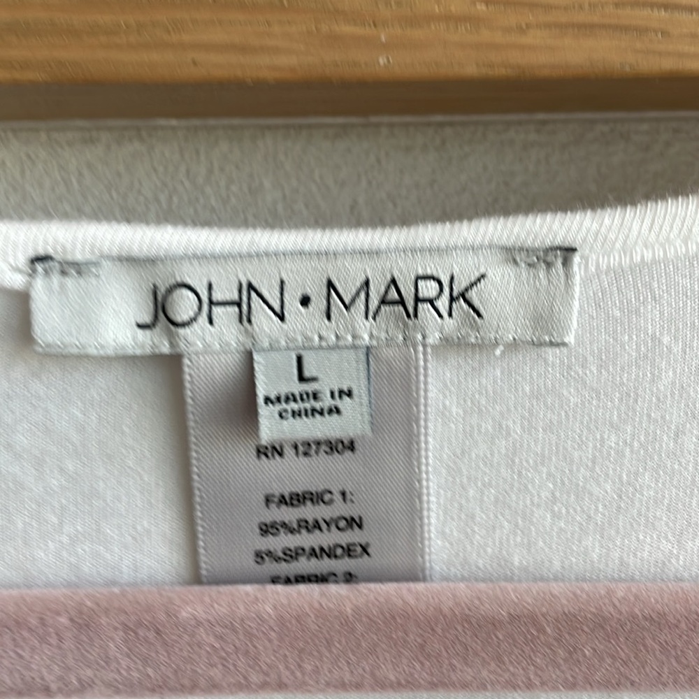 John Mark White Netting Top - image 4